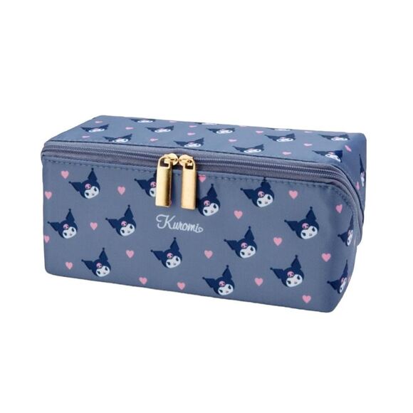 Sanrio Kuromi Charcoal Pencil Case Makeup Case Cute Make Up Bag - Picture 3 of 4